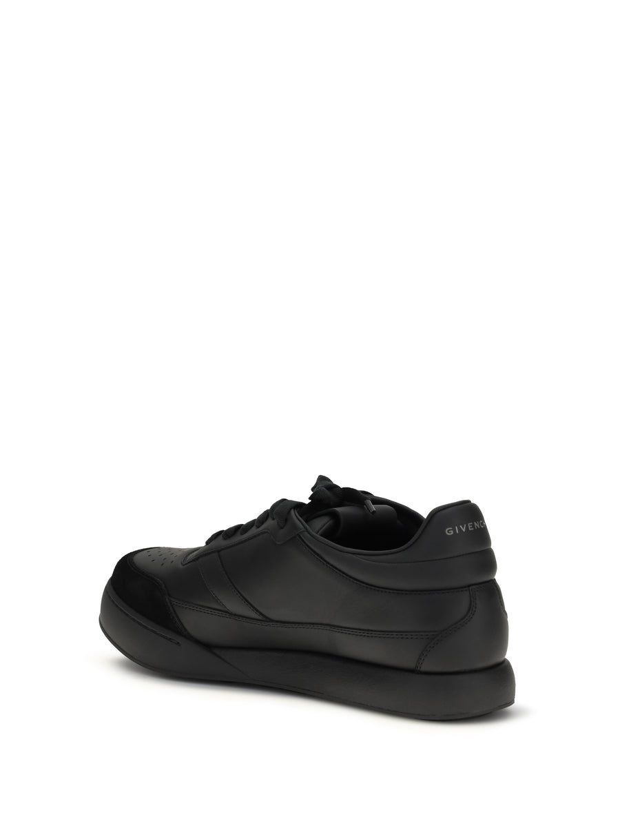 Leather Sneakers Yard Court Black Trainers