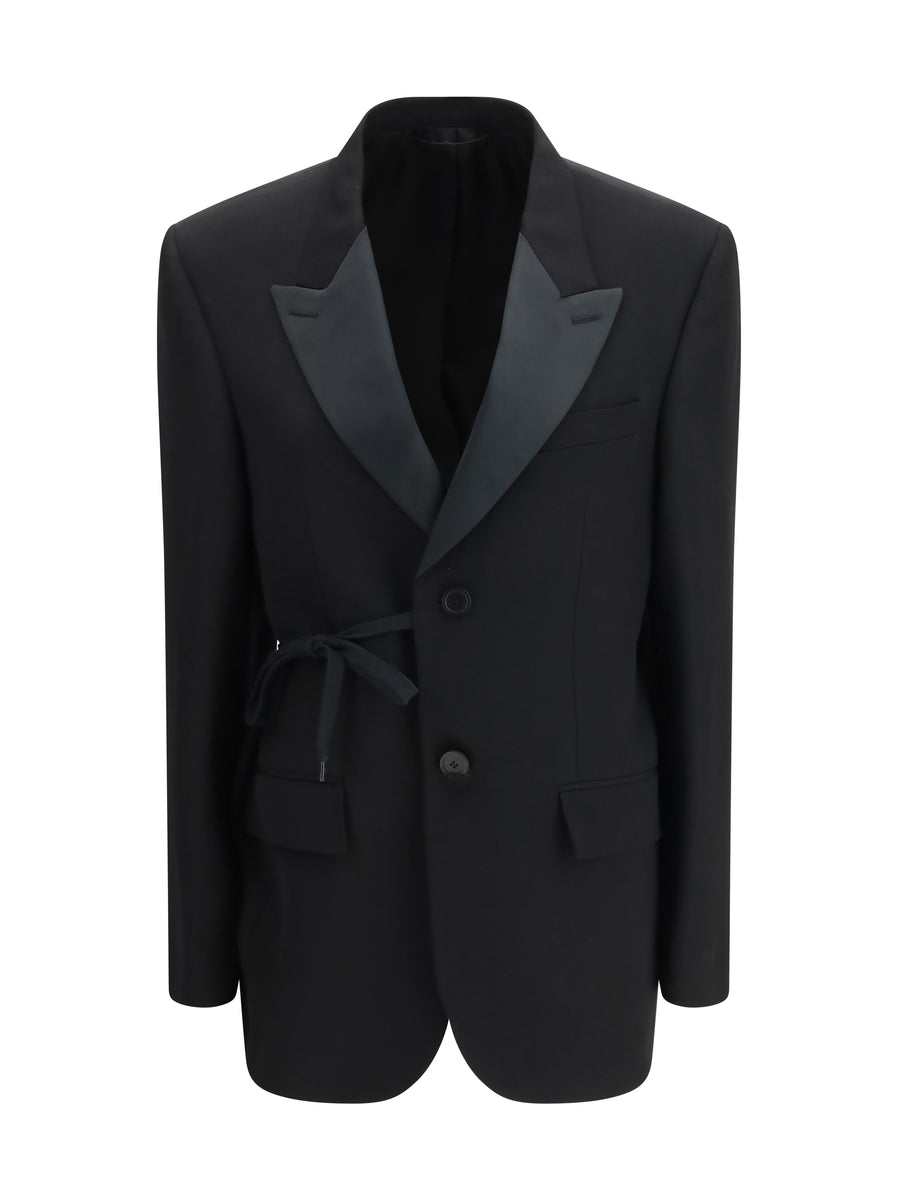 Balenciaga 100% wool blazer in black