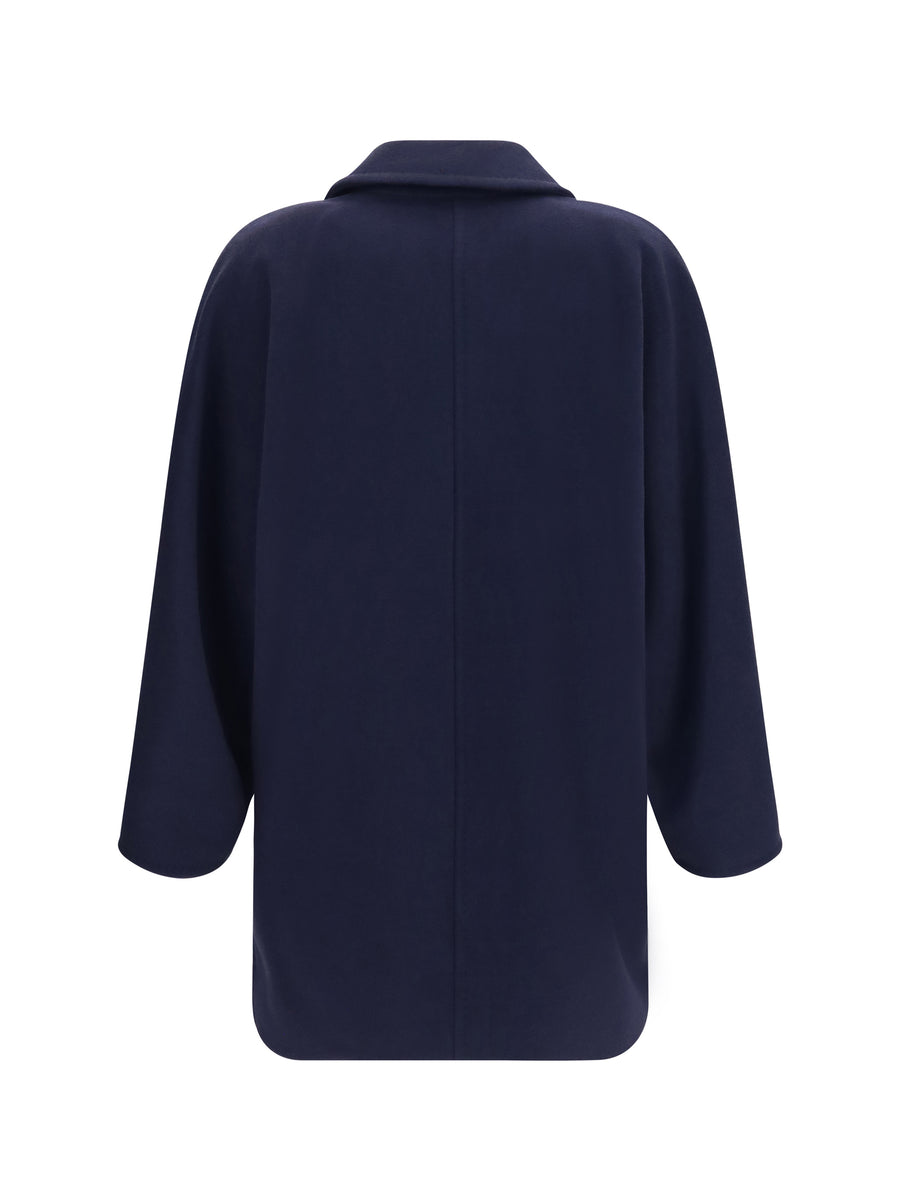 Double-Breasted Jacket Rebus Navy Blue Merino Wool (ovis Aries)