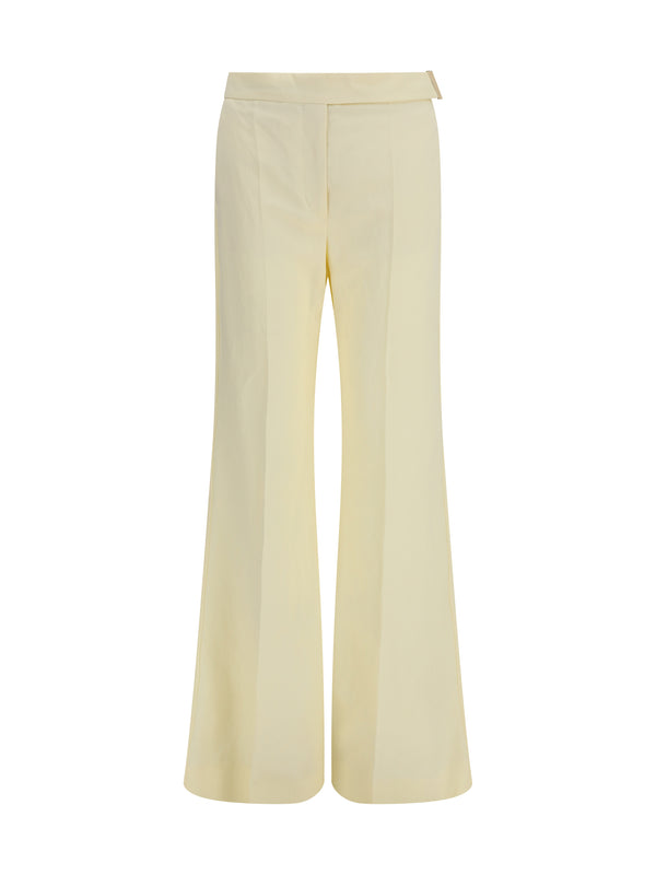 Max Mara Sportmax 56% Viscose; 44% Paper trousers in yellow