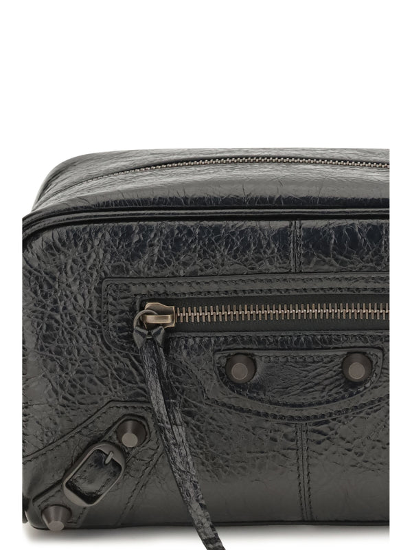 Beauty Case Le City Lambskin Black (ovis Aries) Wash Bags