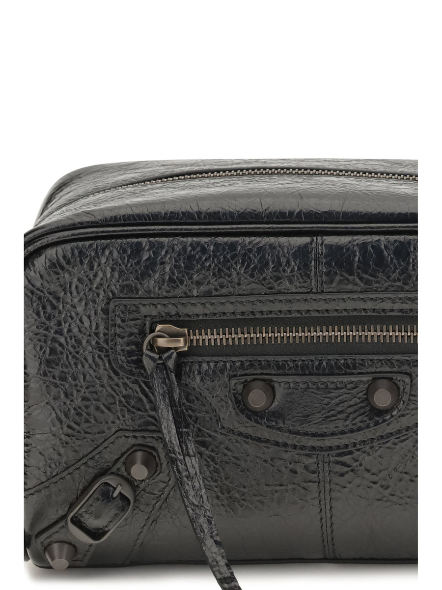 Beauty Case Le City Lambskin Black (ovis Aries) Wash Bags