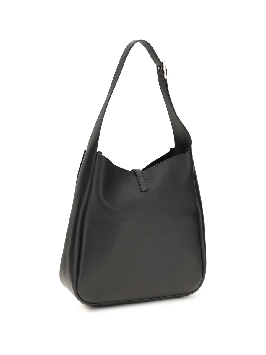 Shoulder Bag Le 5 À 7 Black Calf Leather