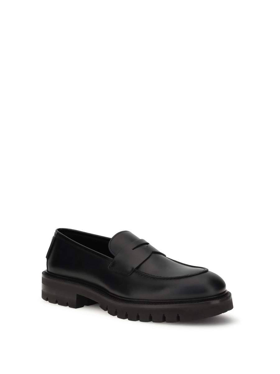 Penny Loafers Black Upper: Calf Leather Trainers