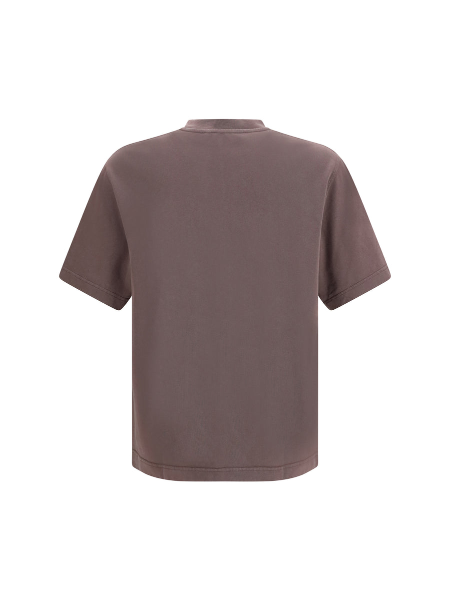 T-Shirt Logoed Brown Cotton T-shirts