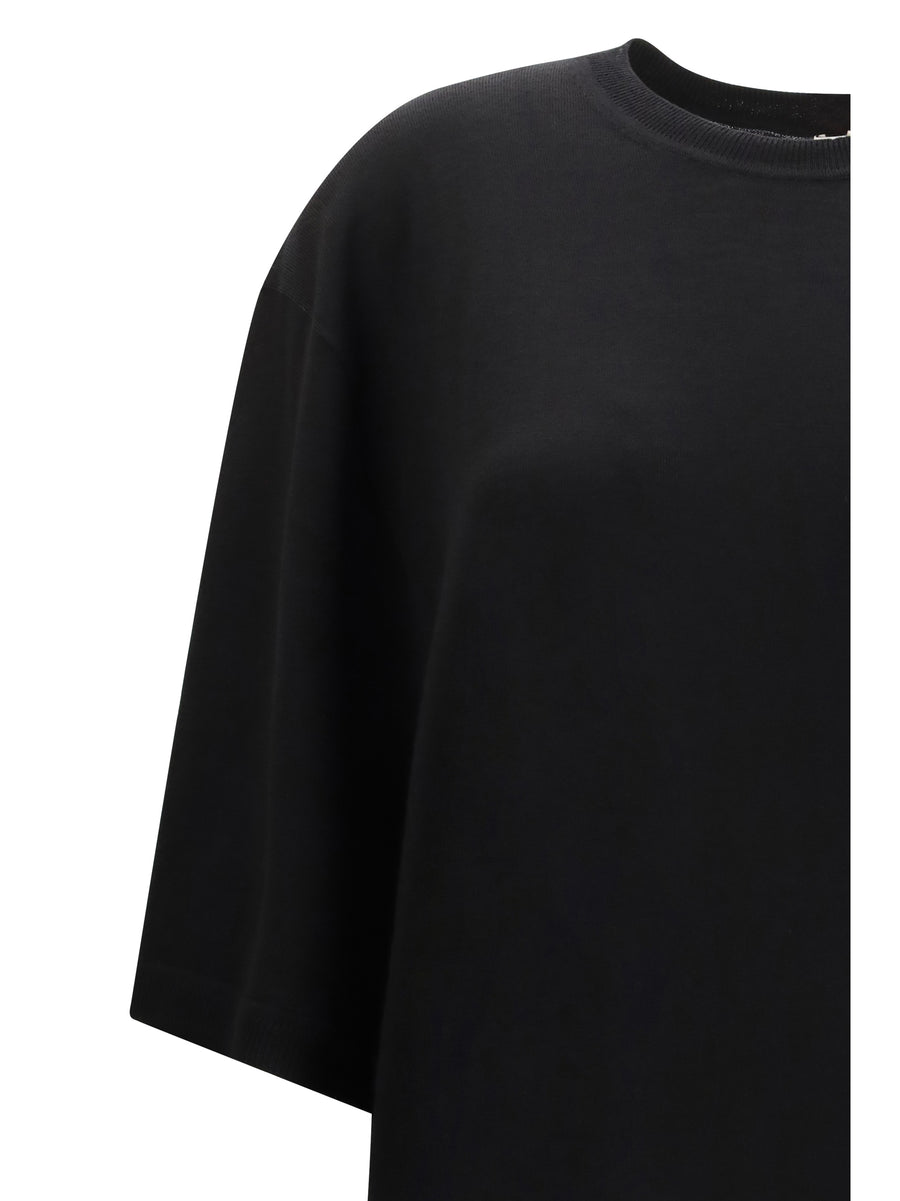Dress Wool T-Shirt Black Merino