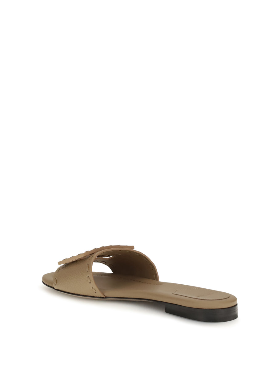 Sandals Baguette Camel Calf Leather