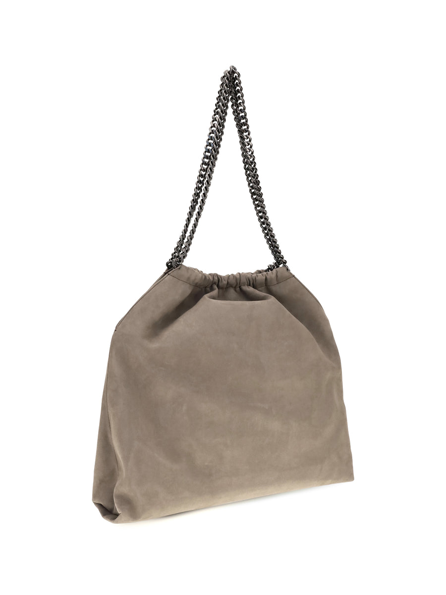 Mini Tote Bag Falabella Dark Taupe Polyester Shoulder