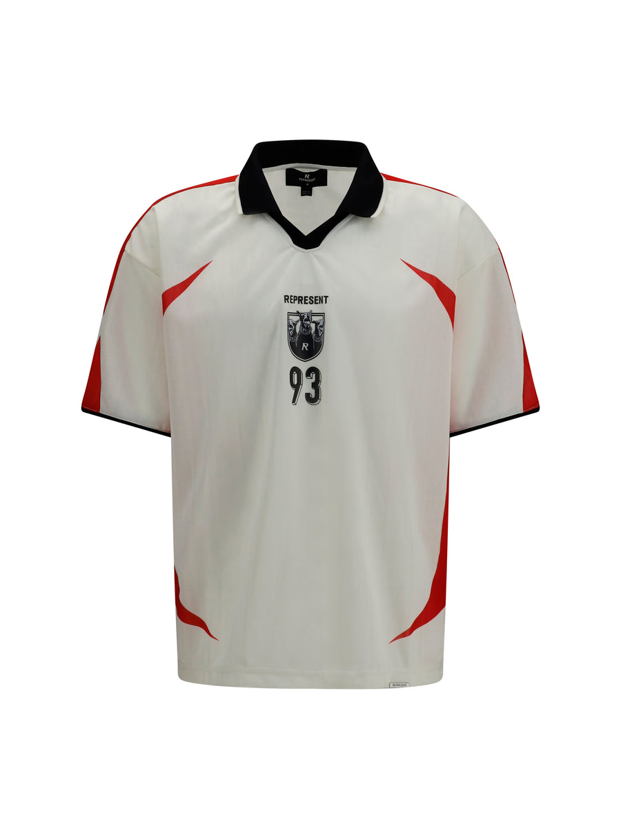 T-Shirt Spike Football Flat White Polyester T-shirts