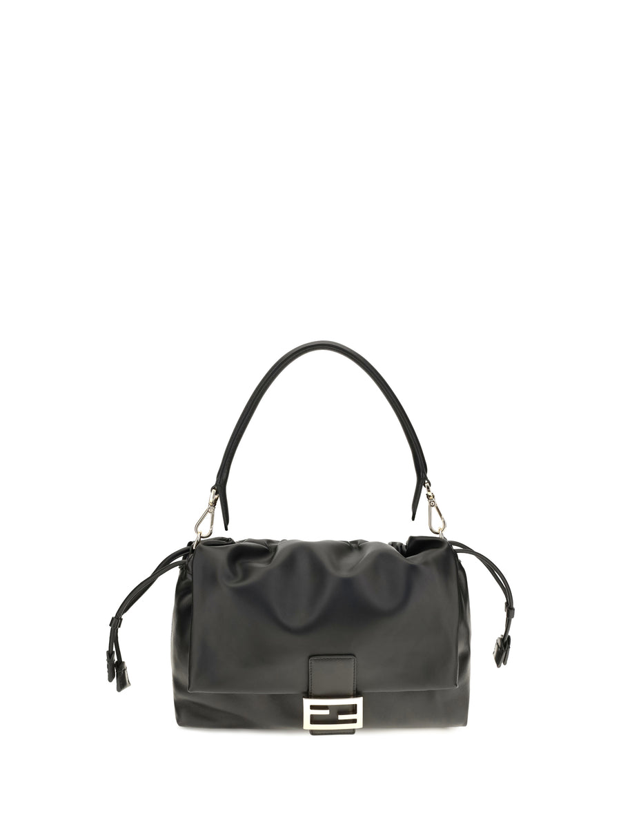 Shoulder Bag Baguette Soft Nappa Leather Black Calf