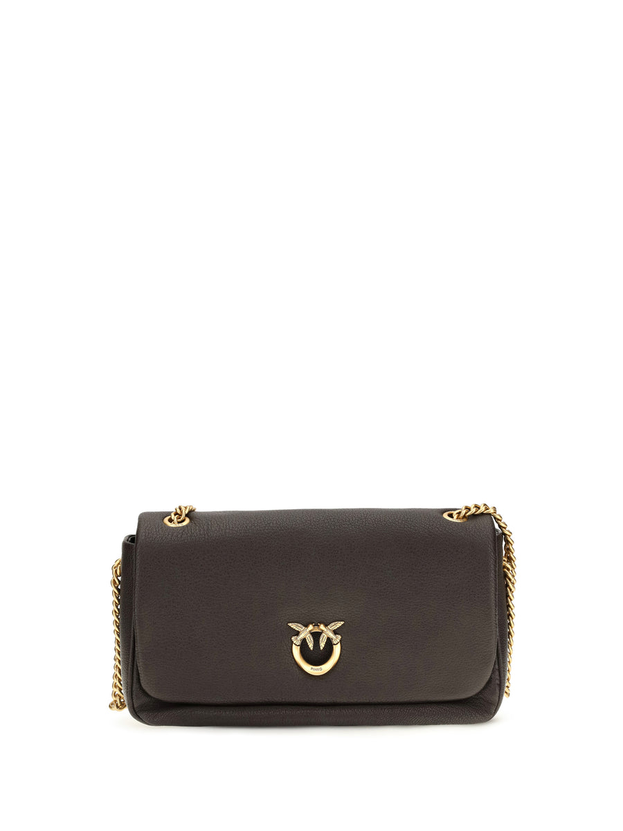 Shoulder Bag Love Birds Click Soft Horizontal Brown Marasca Marasca/antique Gold Calf Leather (bos Taurus)