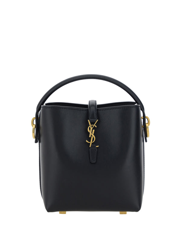 Saint Laurent 100% Calf Leather Bos Taurus shoulder bag in black