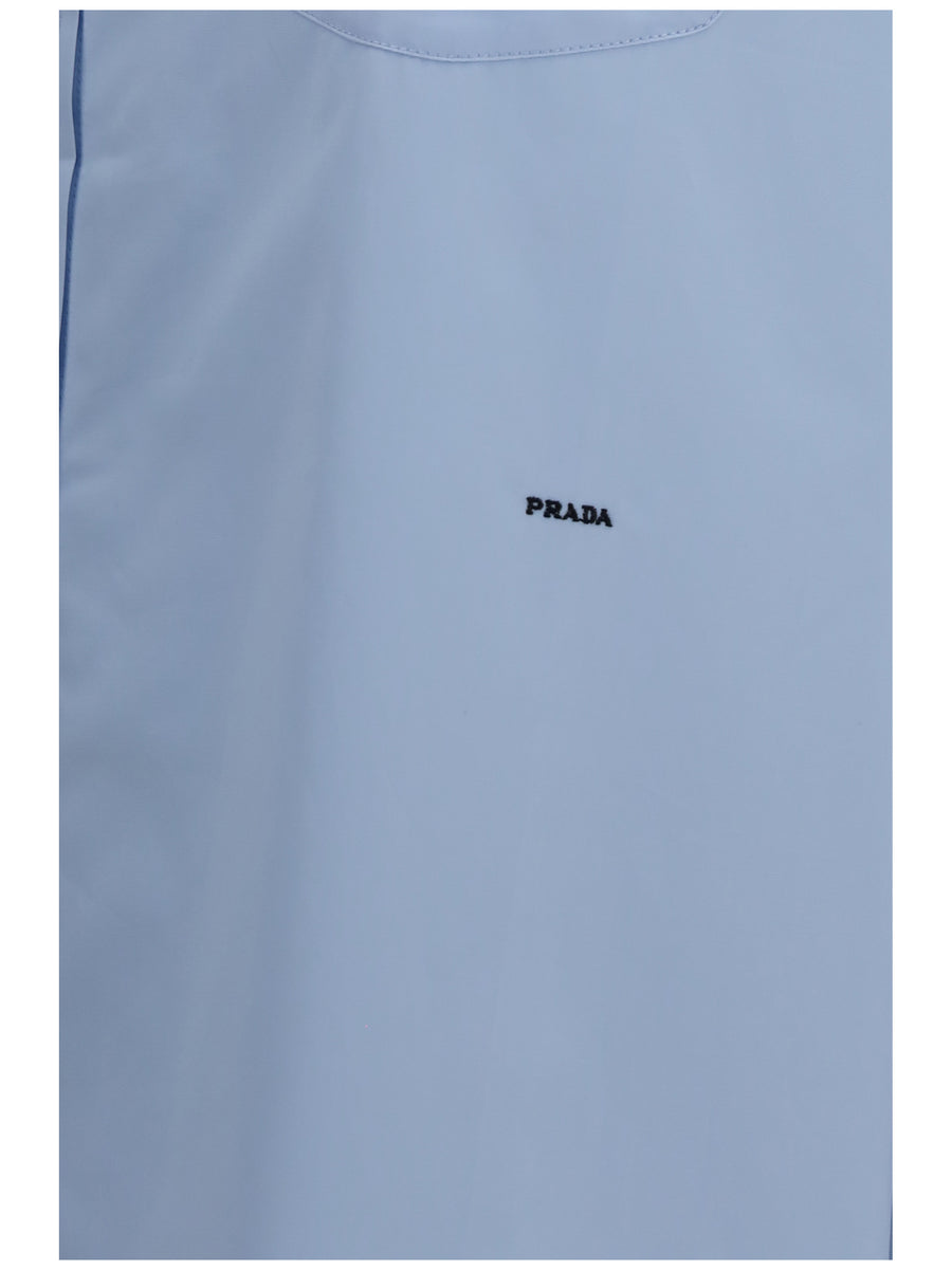 Oversized Cotton Shirt Blue