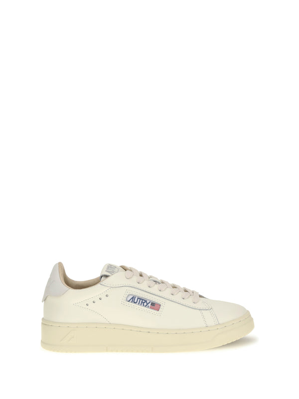 Autry Upper: 100% calf leather; Sole: 100% rubber sneaker in white