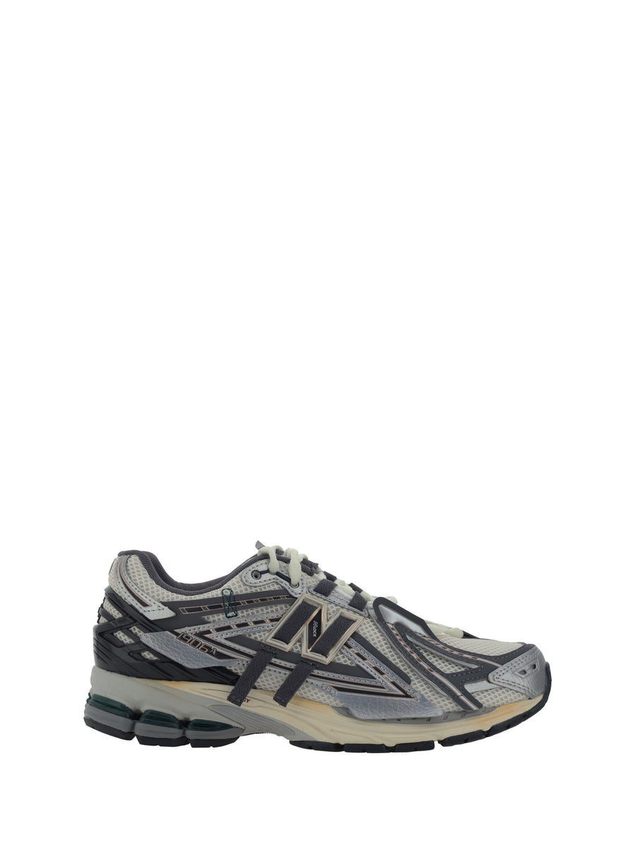 Sneakers 1906a Silver Metallic Upper Fabric Trainers