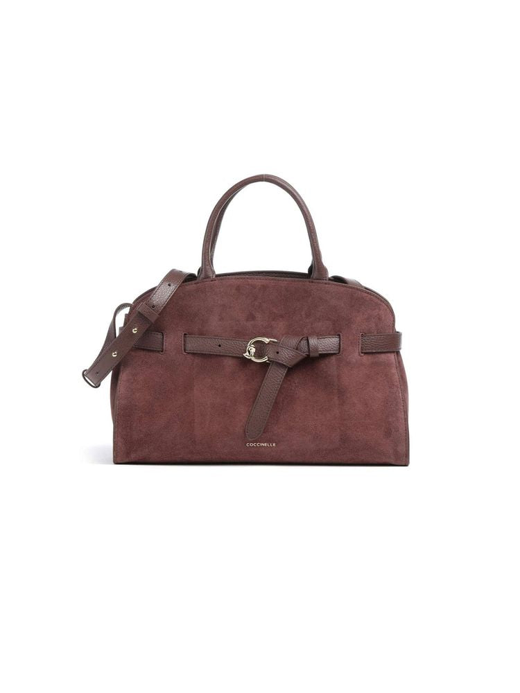 Coccinelle Handbag Berry-Berry Berry/berry Suede Leather/grained Leather Bags / Handbags