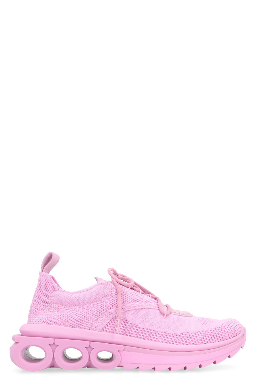 Ferragamo Nima Low-Top Sneakers Pink Calf Trainers