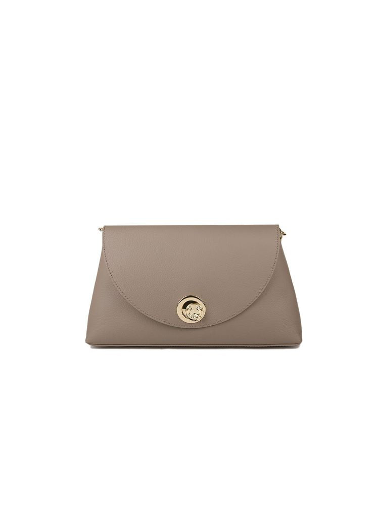 Coccinelle Shoulder Bag Warm Taupe-Rosette Taupe/rosette Cowhide / Shoulder-bags