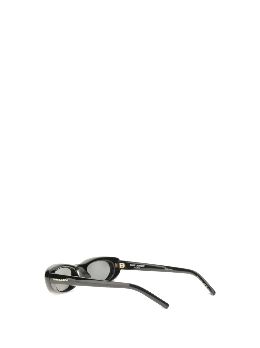 Oval Tortoiseshell Sunglasses Black Acetate