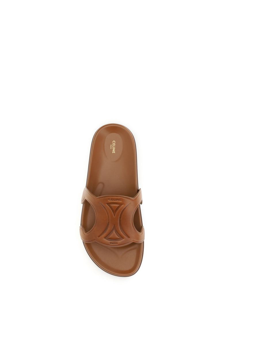Slides Triomphe Tan Upper: Calf Leather Sandal