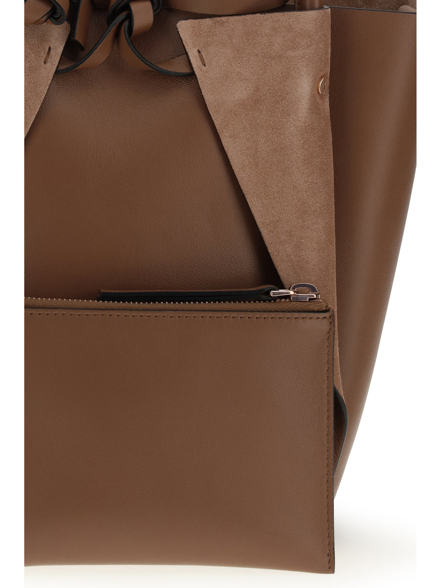 Handbag Marija Cognac Lambskin Shoulder Bags