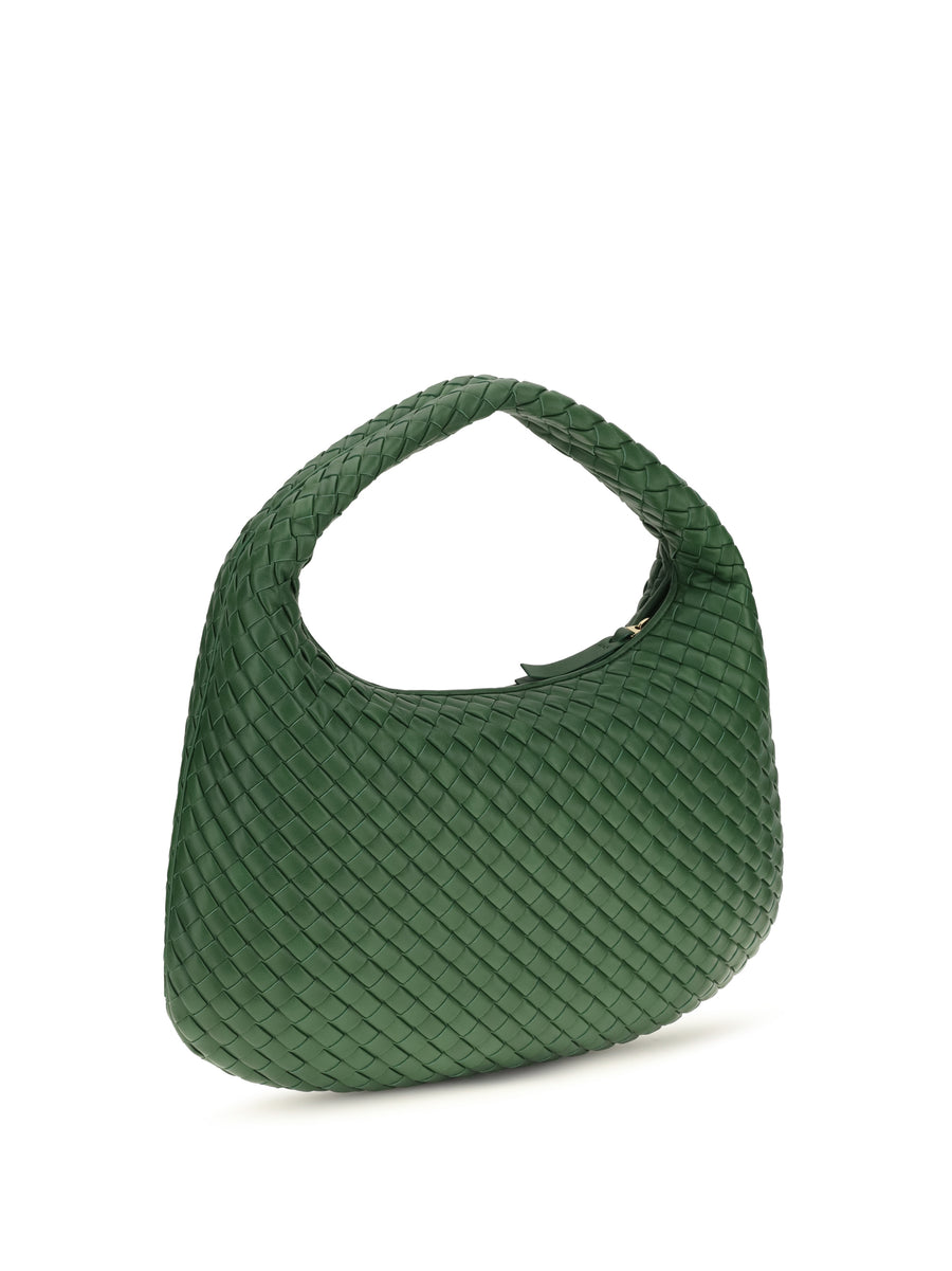 Shoulder Bag Veneta Basil-Muse Brass Lamb Leather