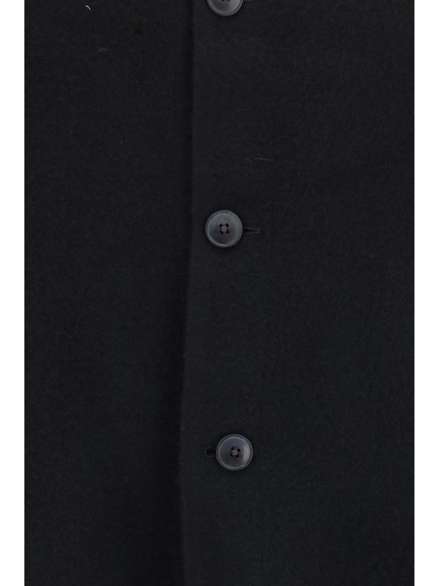 Coat Brad Virgin Wool Black Merino