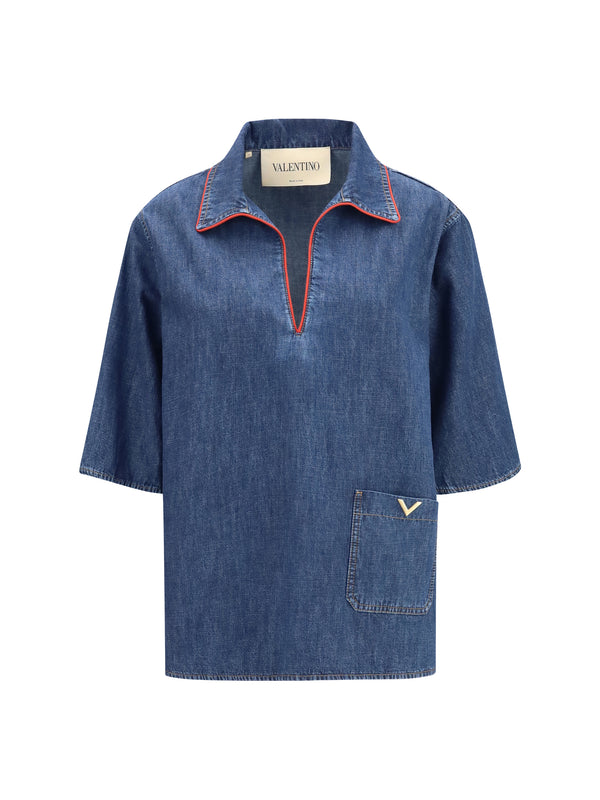 Denim Shirt Dark Cotton