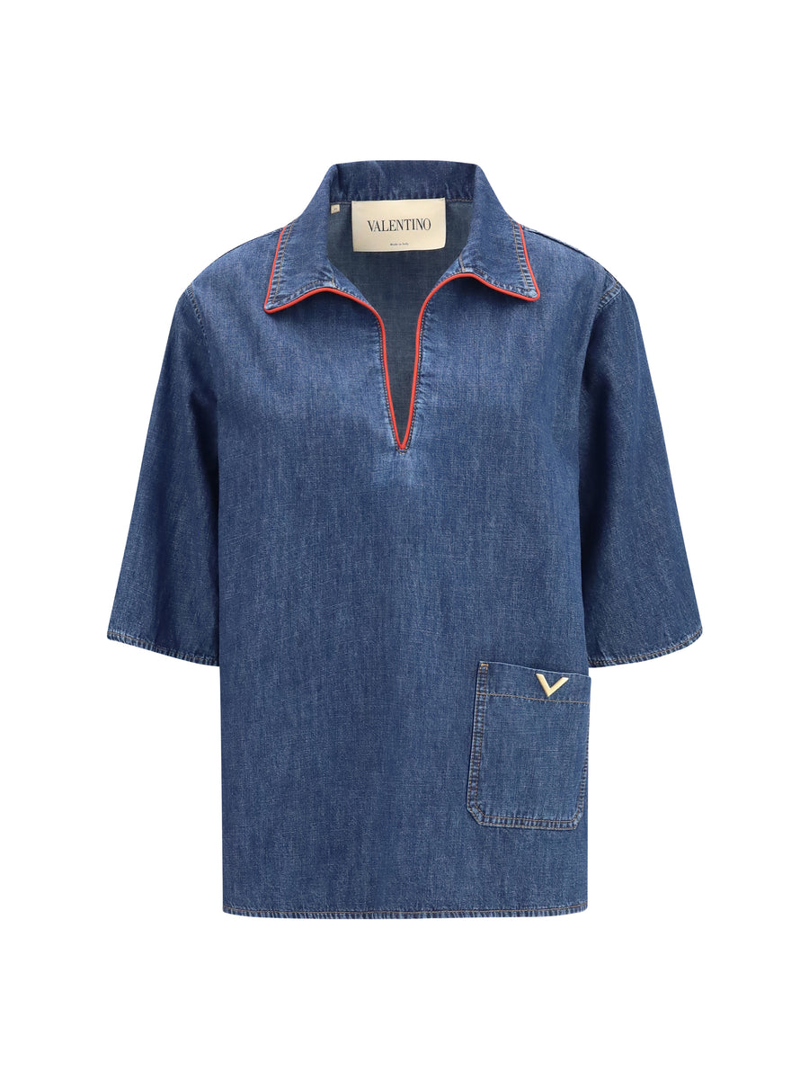 Denim Shirt Dark Cotton