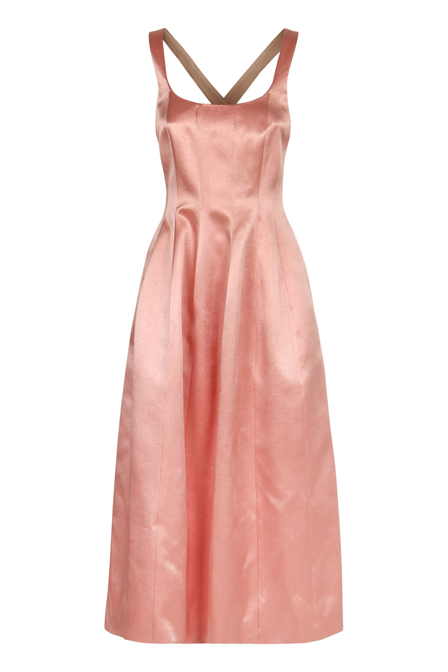 Dress Cross Back Pink Acetate