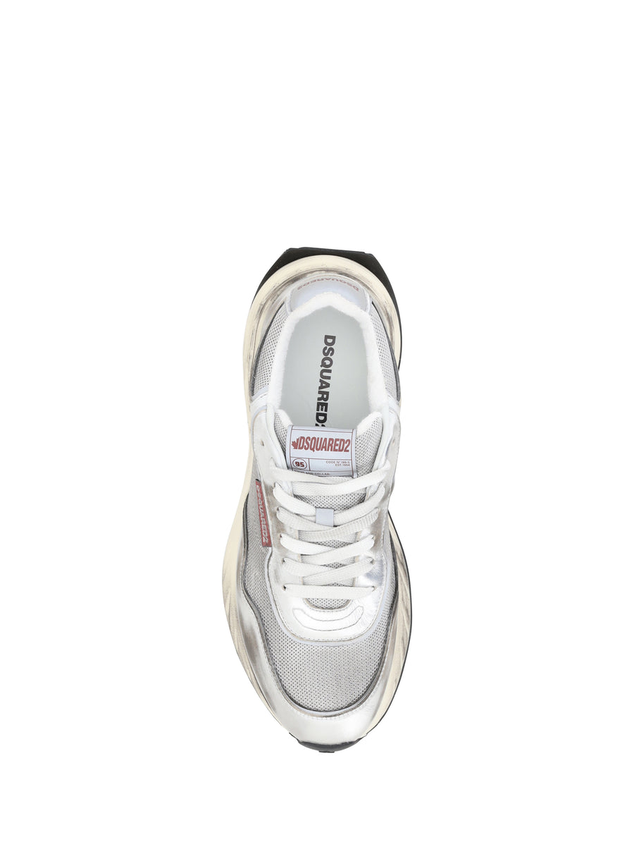Sneakers Sprinter Silver Calf Leather (bos Taurus) Trainers