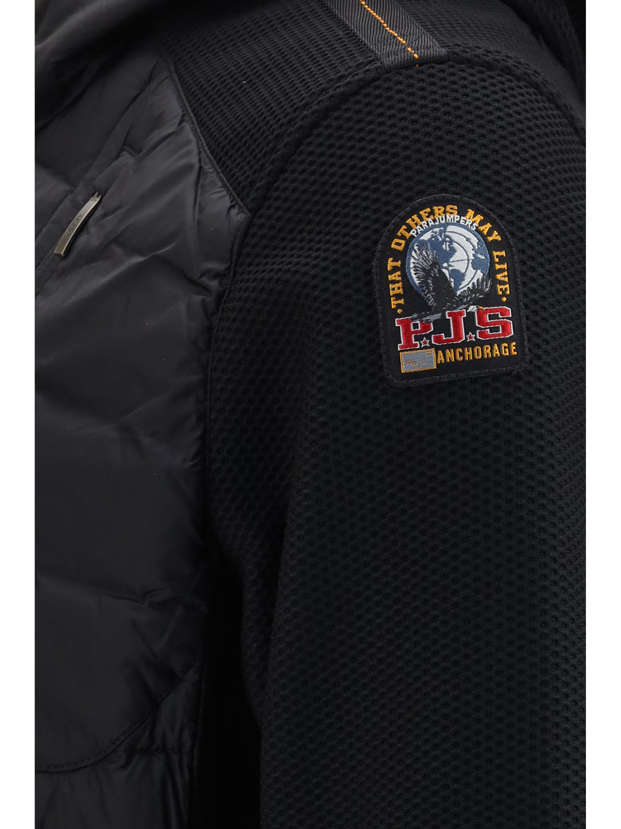 Jacket Nolan Hybrid Black Inner: Duck Down Padded &