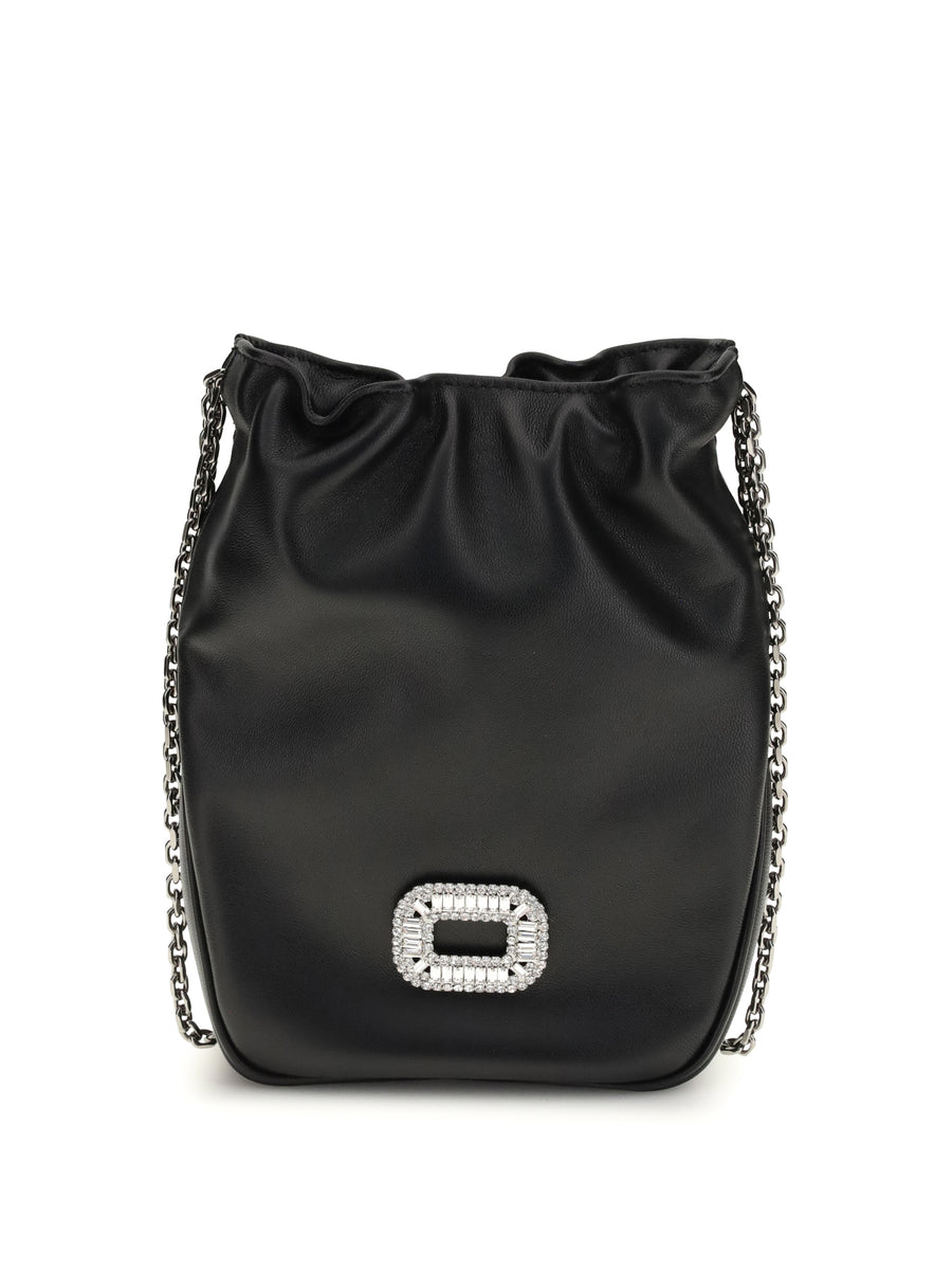 Bucket Bag Nano Pilgrim Black Lambskin
