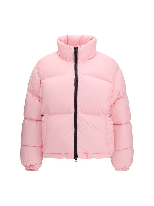 Cropped Fallon Puffer Jacket Linnaea Rose-rose Down