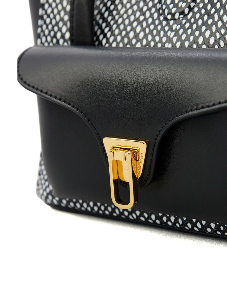 Coccinelle 80% Calf Split Leather shoulder bag in black