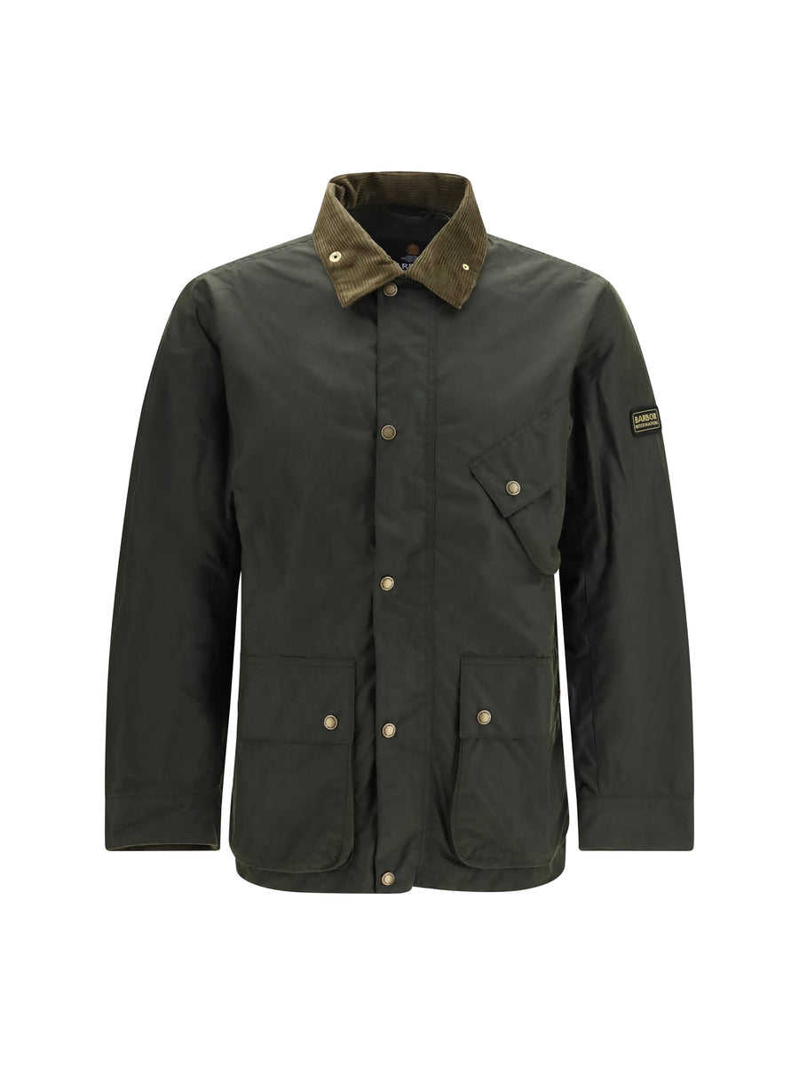 Brake Line Waxed Jacket Fern Cotton