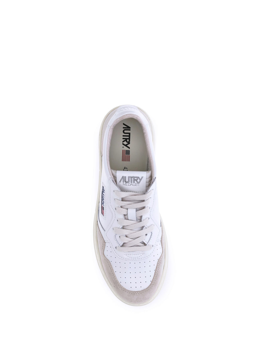 Sneakers Medalist Low White Calf Leather Trainers