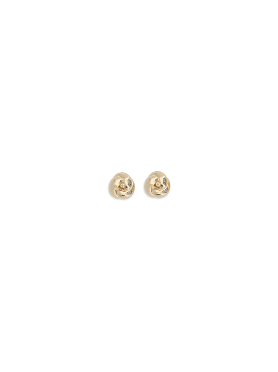 Earrings Drop Knot Gold Brass