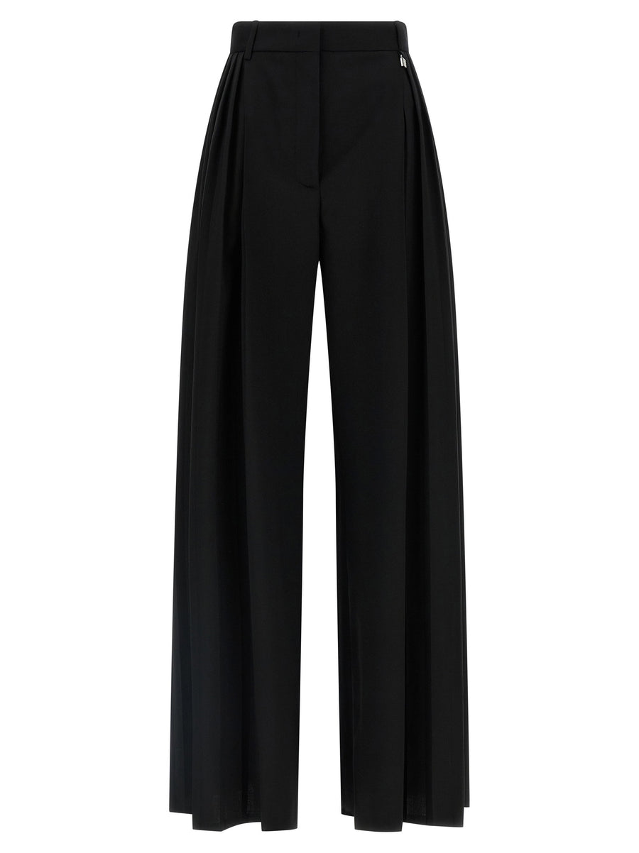 Giuseppe Di Morabito Tailored Wool Canvas Trousers — Black