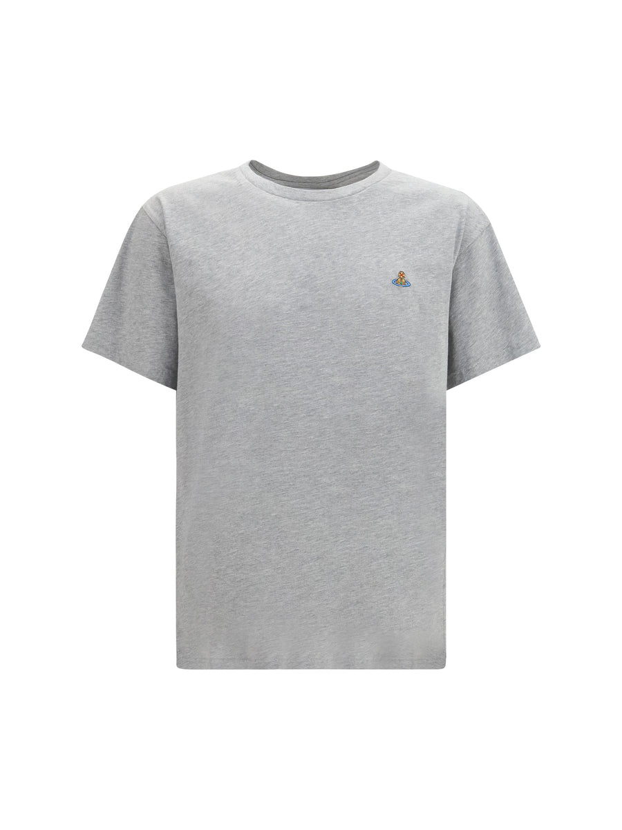 Classic Orb T-Shirt Grey Melange Cotton T-shirts