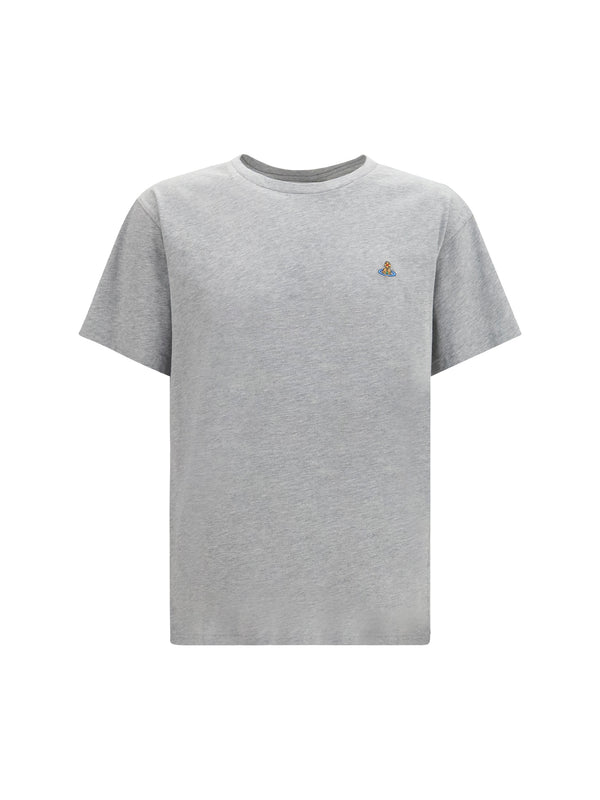 Classic Orb T-Shirt Grey Melange Cotton T-shirts