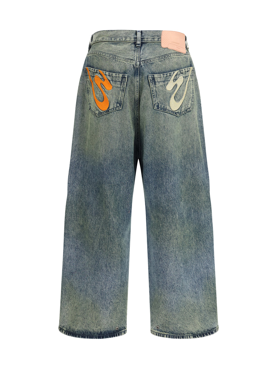 Jeans Fat Angelo Light Blue Cotton