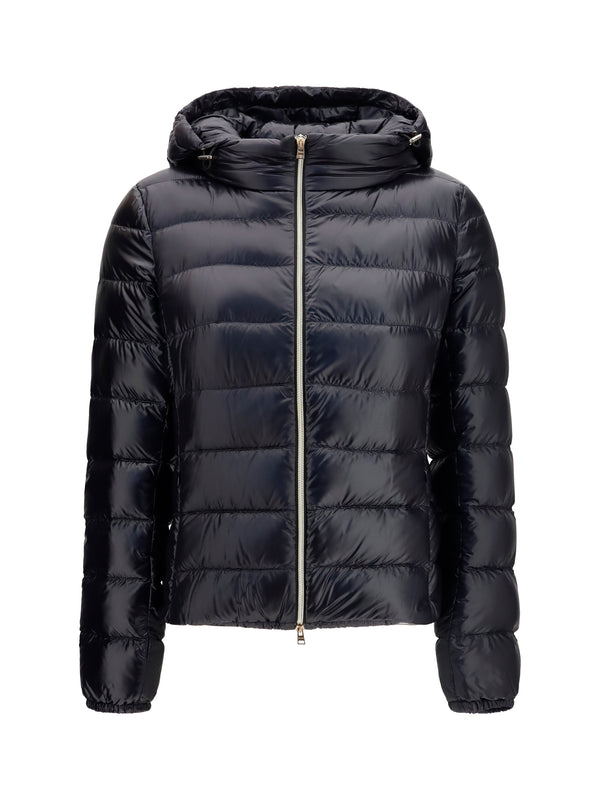 Herno Outer: 100% polyamide; Inner: 100% goose down down jacket in black