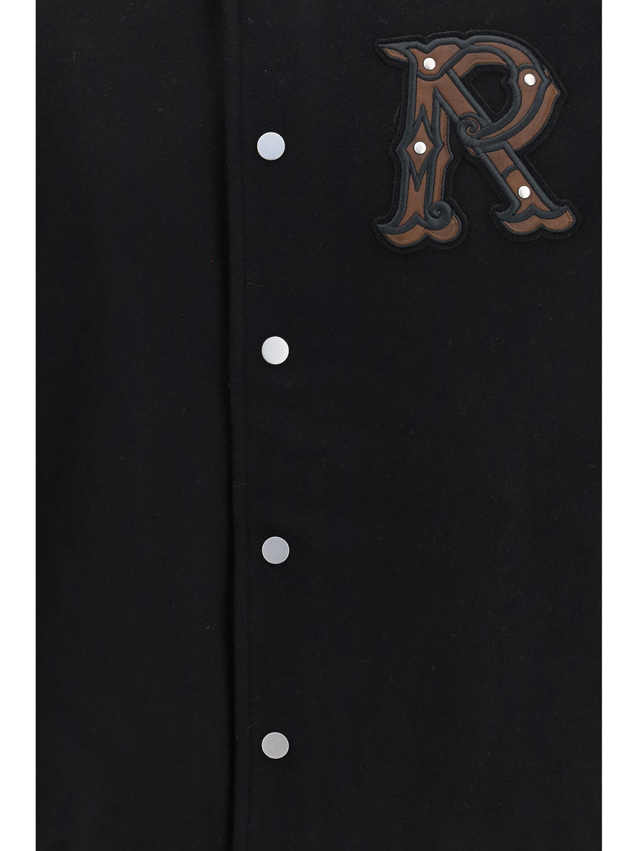 Jacket Vintage Varsity Jet Black