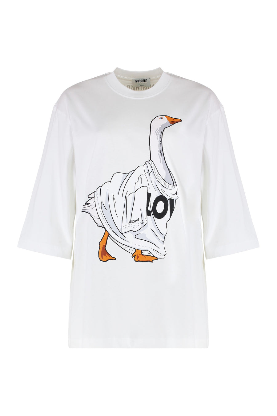 Crew-Neck Cotton T-Shirt White T-shirts & Jerseys