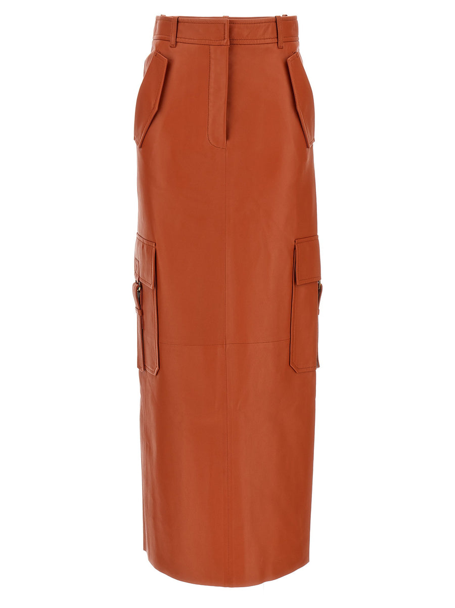 Zimmermann Illustration Skirt — Orange