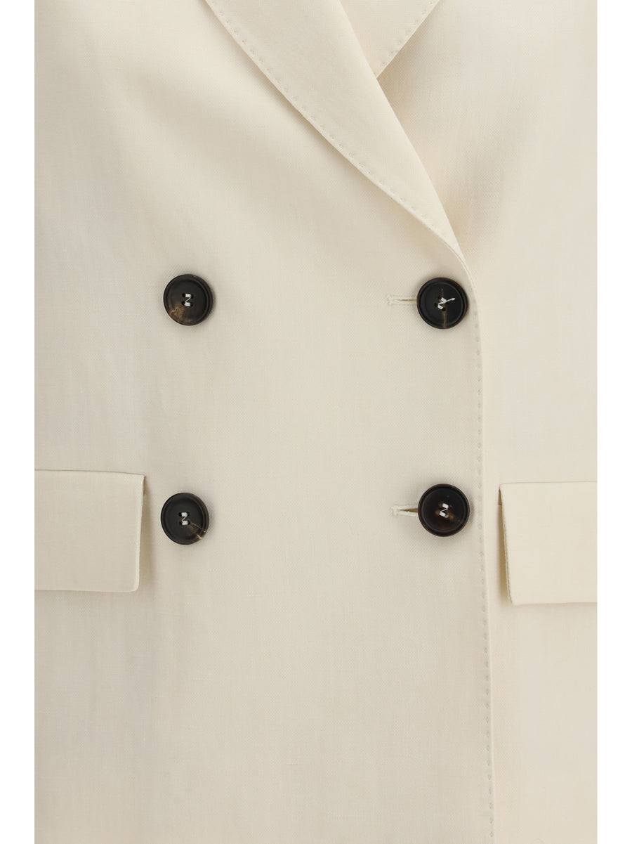 Twill Jacket Viscose-Linen Cream