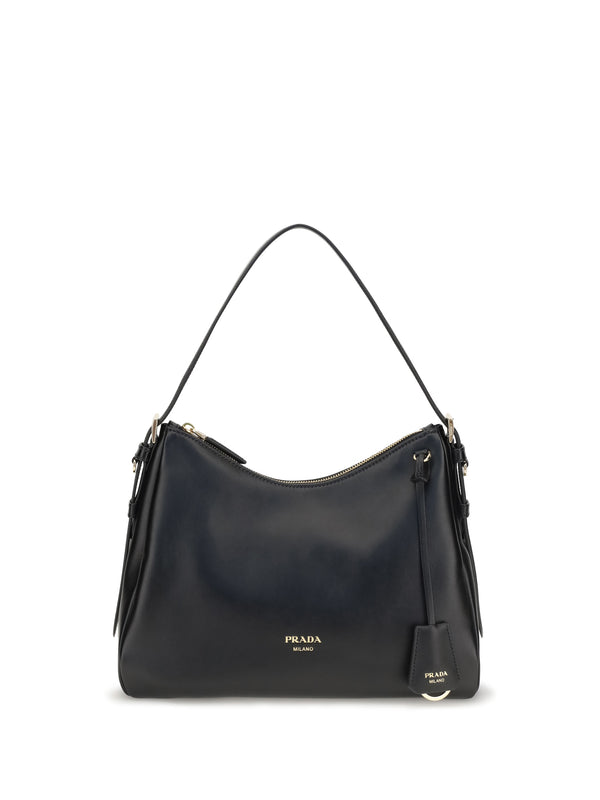 Prada 100% calf leather (Bos Taurus) shoulder bag in black
