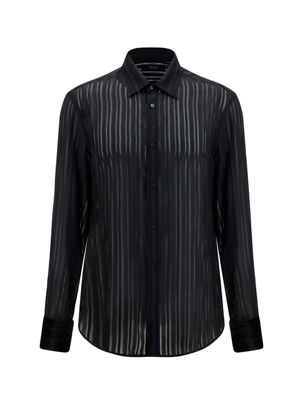 Gucci 100% Silk shirt in black