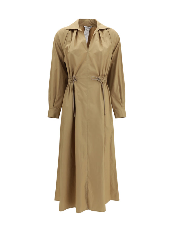 Max Mara 100% cotton dress in beige